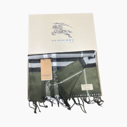 Зелен кашмирен шал Burberry