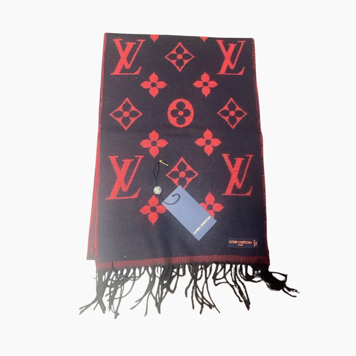 louis-vuitton-cherven-pamuchen-shal Червен памучен шал Luis Vuitton